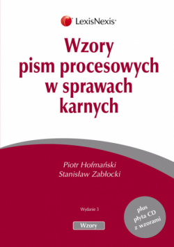 Zabłocki Stanisław - Wzory pism procesowych w sprawach karnych