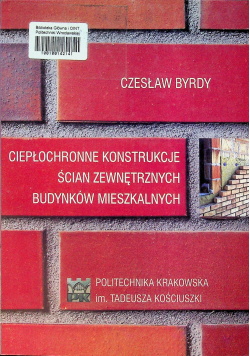 Ciepłochronne konstrukcje ścian zewnętrznych budynków mieszkalnych