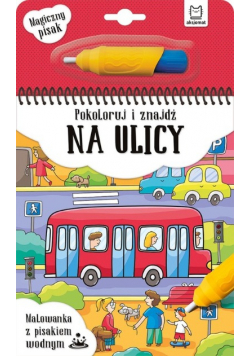 Malowanka z pisakiem wodnym Pokoloruj i znajdź na ulicy