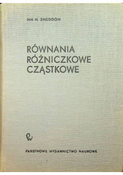 Równania różniczkowe cząstkowe