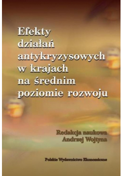 Efekty działań antykryzysowych w krajach na średnim poziomie rozwoju