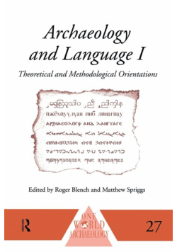 Archaeology and Language I