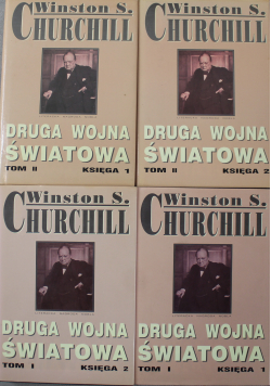 Druga wojna światowa Tom I Księga 1 i 2 Tom II Księga I i II