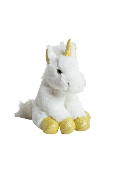 Jednorożec biało/złoty 35cm MOLLI TOYS