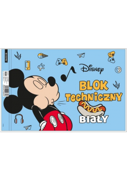Blok techniczny biały A4/10K Mickey Mouse