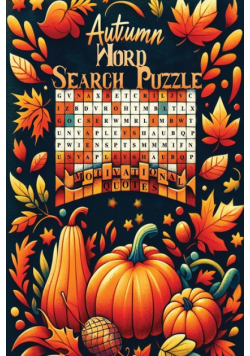 Autumn Word Search Puzzle Book with Autumn Quotes
