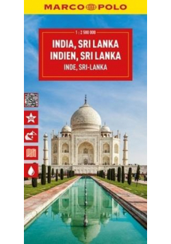 Mapa drogowa Indie, Srilanka 1:2 500 000