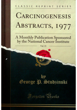 Carcinogenesis Abstracts reprint z 1977 r