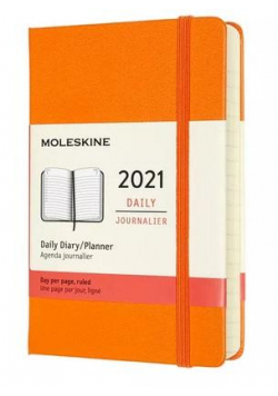 Kalendarz 2021 DZIENNY 12MP tw. cadmium orange