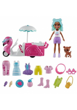Polly Pocket Zestaw Flaming wózek z przekąskami