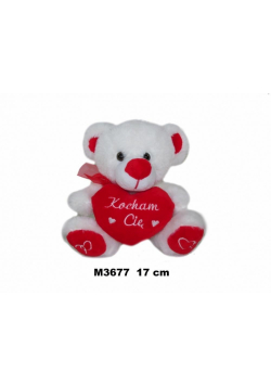 Miś z sercem 17cm