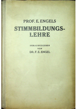 Stimmbildungslehre 1927 r.