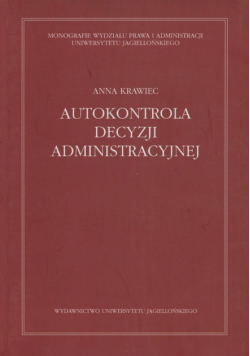 Autokontrola decyzji administracyjnej