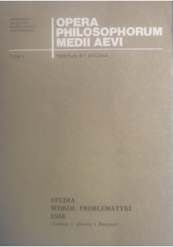 Opera Philosophorum Medii Aevi Tom I