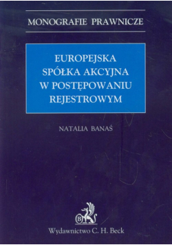 Europejska spółka akcyjna w postępowaniu rejestrowym