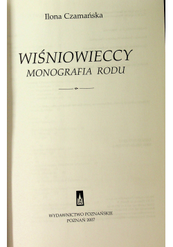 Wiśniowieccy monografia narodu