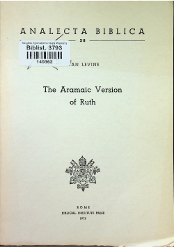 The Aramaic Version of Ruth