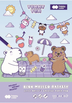Blok małego artysty A4 8 ark Yummy Yum