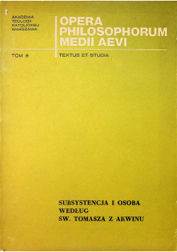 Opera Philosophorum Medii Aevi tom 8