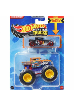 Hot Wheels Monster Trucks Pojazd 1:64 + auto JCG41