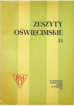 Zeszyty Oświęcimskie Tom 13