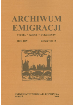 Archiwum Emigracji Zeszyt 10