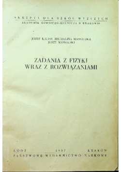 Zadania z fizyki wraz z rozwiązaniami