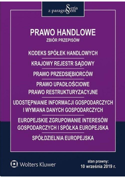 Prawo handlowe. Zbiór przepisów