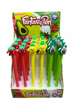 Długopis fantazyjny Fruit niebiesk (24szt) PENMATE