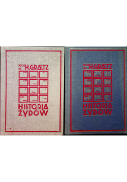 Historia żydów 2 części Reprint z 1929 r.