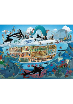 Puzzle 1500 Szalona łódź podwodna (Puzzle+plakat)