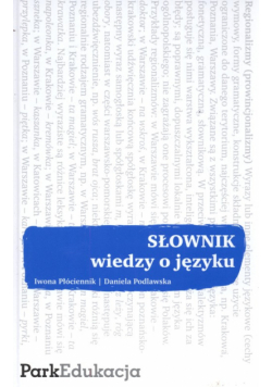 Słownik wiedzy o języku
