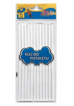 Klej do pistoletu 7,4mmx20cm 12szt