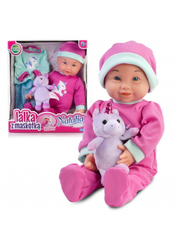 Lalka Natalia bobas z maskotką