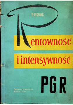 Rentowność intensywność PGR