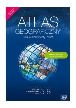 Atlas geograficzny SP Polska, kontynenty... w.2020