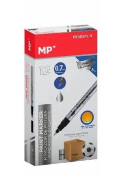 Marker olejowy 0,7mm srebrny (12szt)