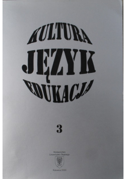 Kultura język edukacja