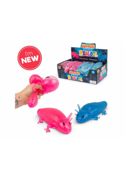 Gniotek axolotl z kuleczkami MIX