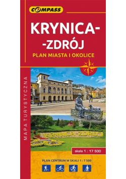 Plan miasta - Krynica-Zdrój i okolice 1:17 500