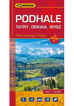 Mapa turystyczna - Podhale, Tatry, Orawa, Spisz