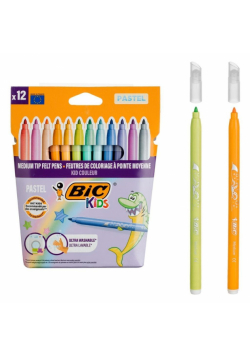 Flamastry Kid Couleur Pastel 12szt BIC