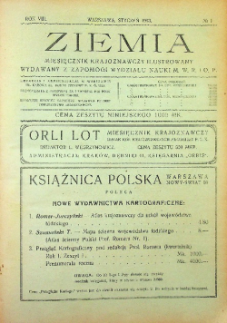 Miesięcznik ziemia Nr 1 do 12 / 1923 r.