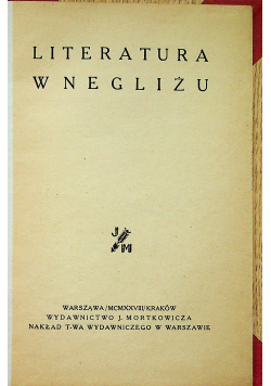 Literatura w negliżu 1928 r