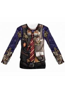 Koszulka z nadrukiem Steampunk Man rozm. L