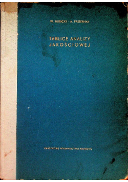 Tablice analizy jakościowej