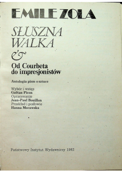 Słuszna walka Od Courbeta do impresjonistów