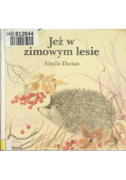 Jeż w zimowym lesie
