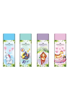 Gumka Happy Jungle (20szt) mix FABER CASTELL