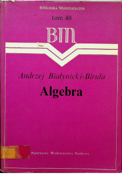 Algebra tom 40